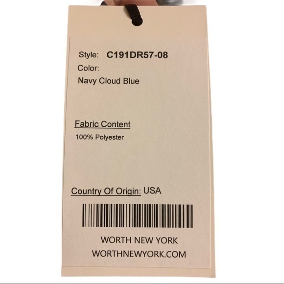 WORTH Navy Floral Print Flutter Sleeve Dress sizes 8 and 10 - Picture 6 of 7